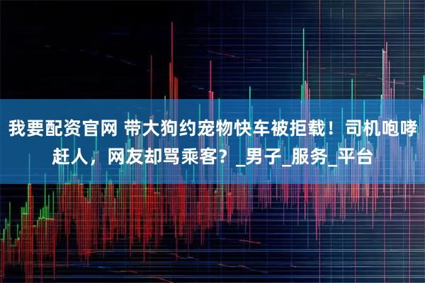 我要配资官网 带大狗约宠物快车被拒载！司机咆哮赶人，网友却骂乘客？_男子_服务_平台