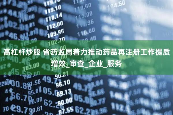 高杠杆炒股 省药监局着力推动药品再注册工作提质增效_审查_企业_服务